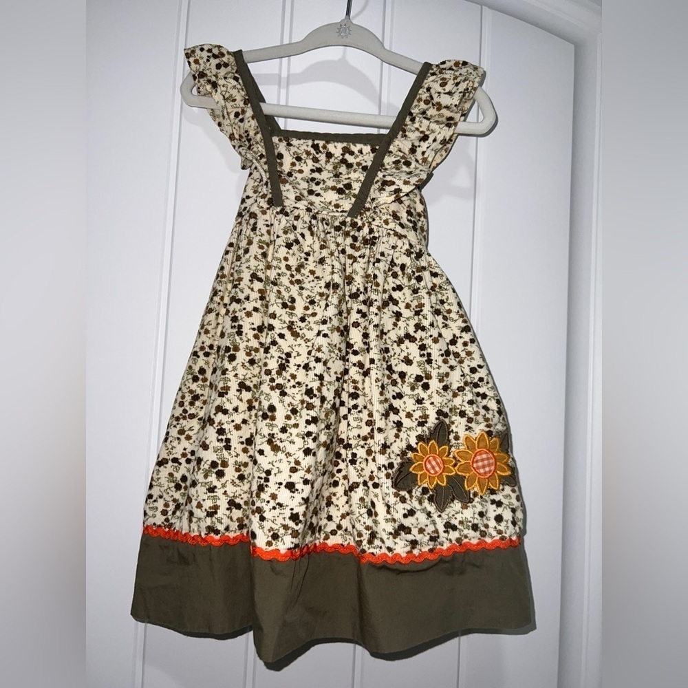 Lil Cactus Toddler Fall Floral Sleeveless Dress Size 6-12 Months